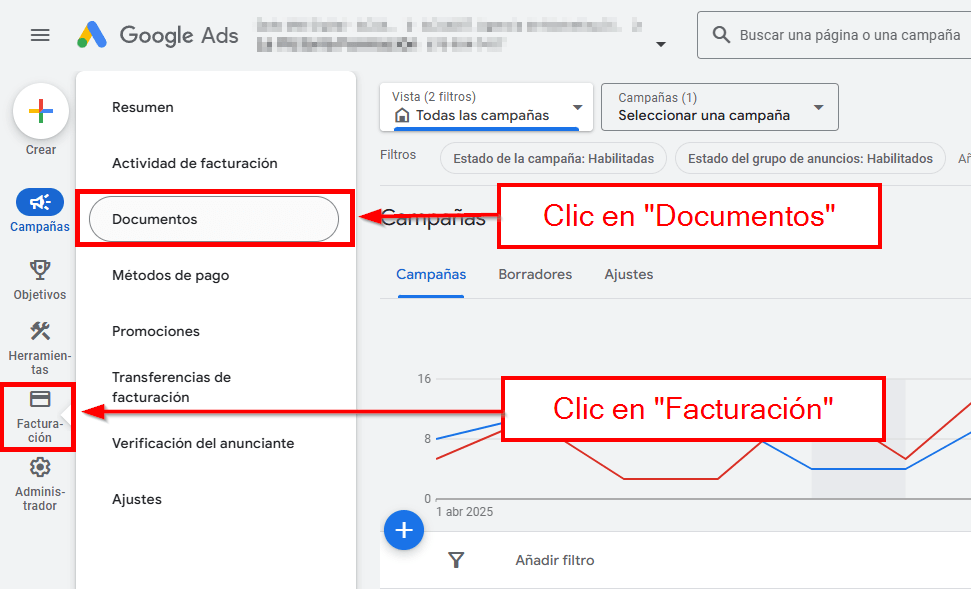 facturas google ads paso 3 1 descargar factura google ads