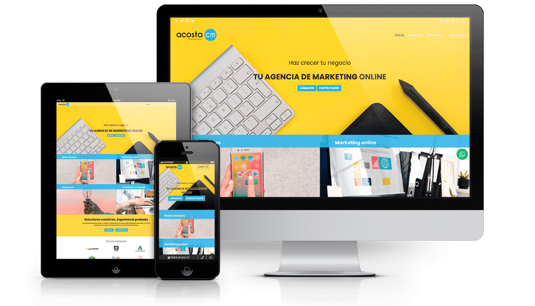 acostacm-web Diseño web para agencia de viajes