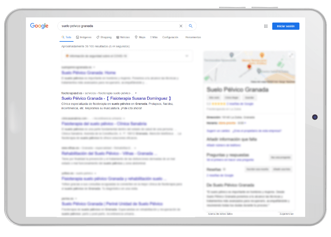 fisioterapiasd-seo Diseño web para agencia de viajes