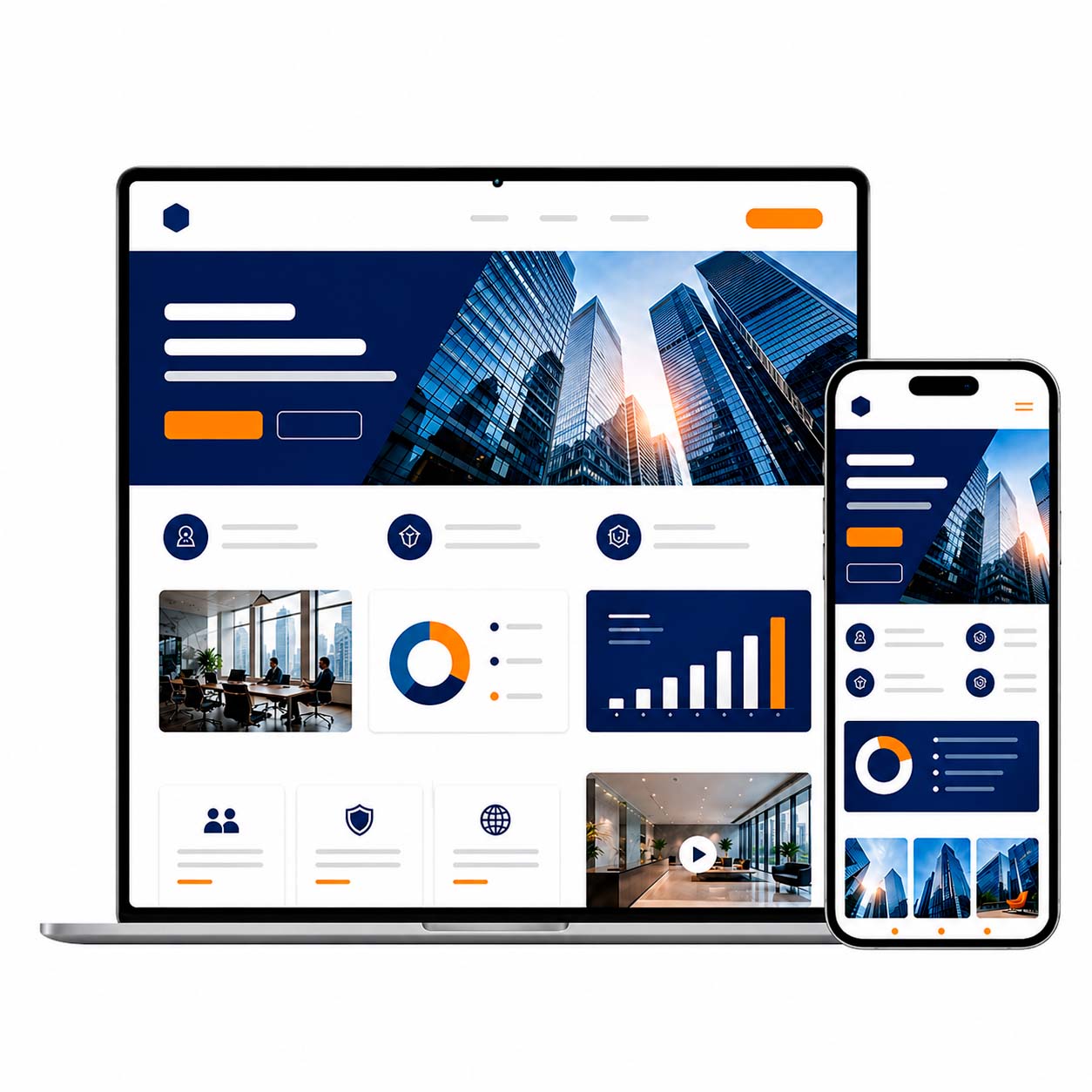 Servicio de diseño web profesional corporativo